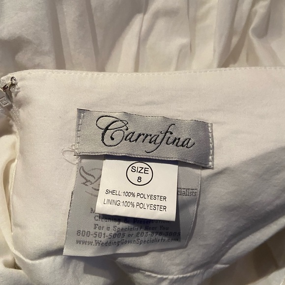 Ivory gown by Carafina Size 8 NWT - Picture 10 of 16